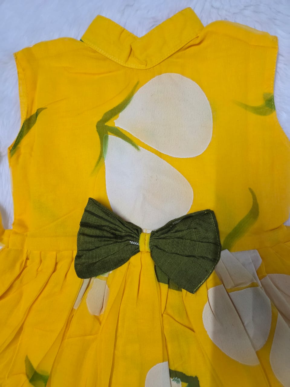 Pure georgette high neck girls frock