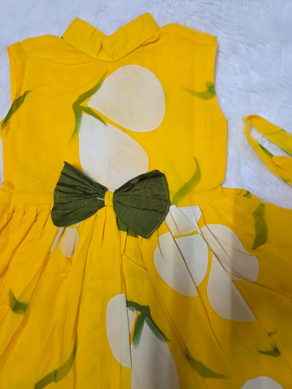 Pure georgette high neck girls frock
